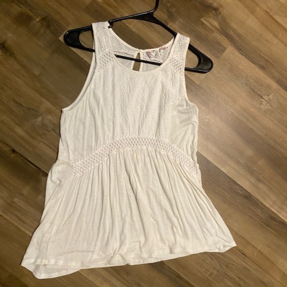 PINK Rose Vintage Womens Juniors Size Medium Flowy Summer Top - Picture 1 of 6